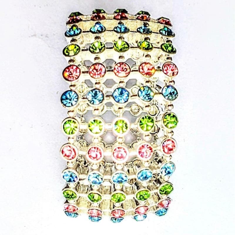 Espree Multi colour fashion cuff bangle White unisex One Size