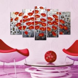 5PMDF-36 Multicolor Decorative MDF Painting (5 Pieces)