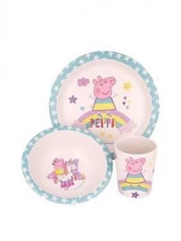 Peppa Pig Bamboo 3 Piece Dinner Set