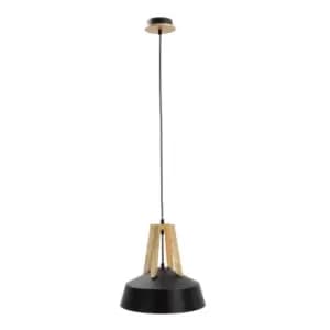 Trix Dome Pendant Ceiling Light Black, Gold, 34cm, 1x E27
