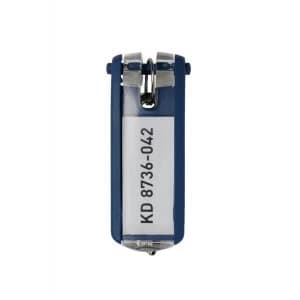 Durable Key Clip Key Holder Blue Pack of 6