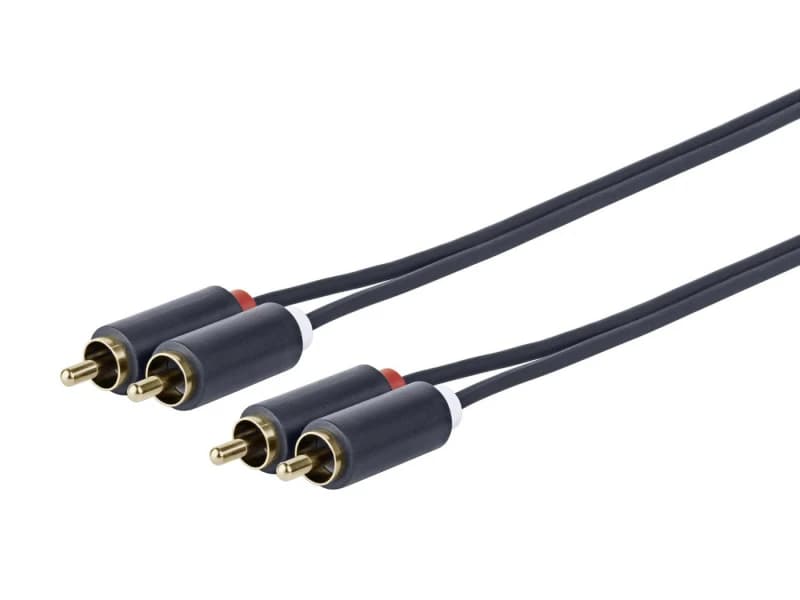 Vivolink PRORCARCA2 audio cable 2m 2 x RCA Black