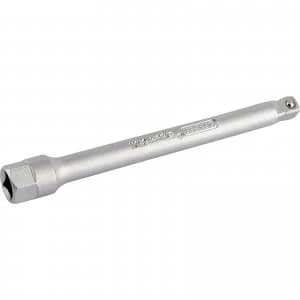 Draper 1/4" Drive Satin Chrome Socket Extension Bar 1/4" 100mm