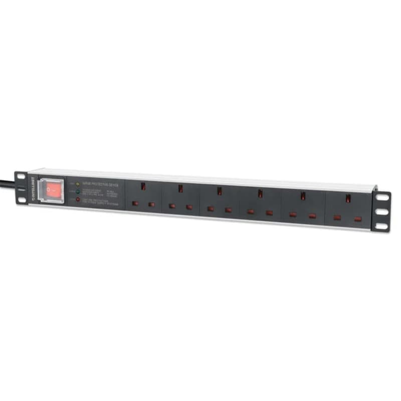 Intellinet 19" PDU 1U 6-WAY UK AC