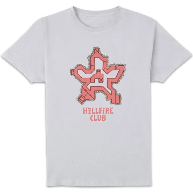 Stranger Things Map Unisex T-Shirt - White - L