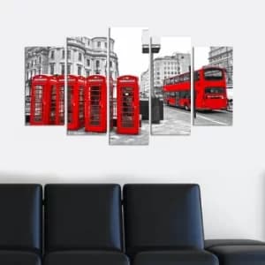 5PMDF-63 Multicolor Decorative MDF Painting (5 Pieces)