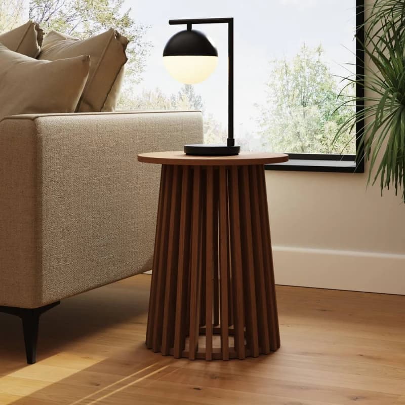 GFW Kaleb Side Table in Walnut Walnut Unisex