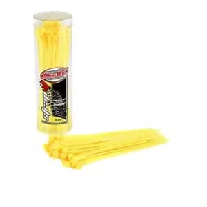 Corally Strapit Cable Tie Wraps Yellow 2.5X100Mm 50 Pcs