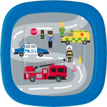 Duni Police Square Paper Plate - 22cm - 10s