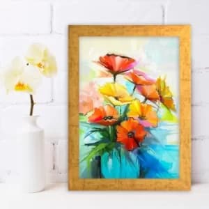 AC468631994 Multicolor Decorative Framed MDF Painting