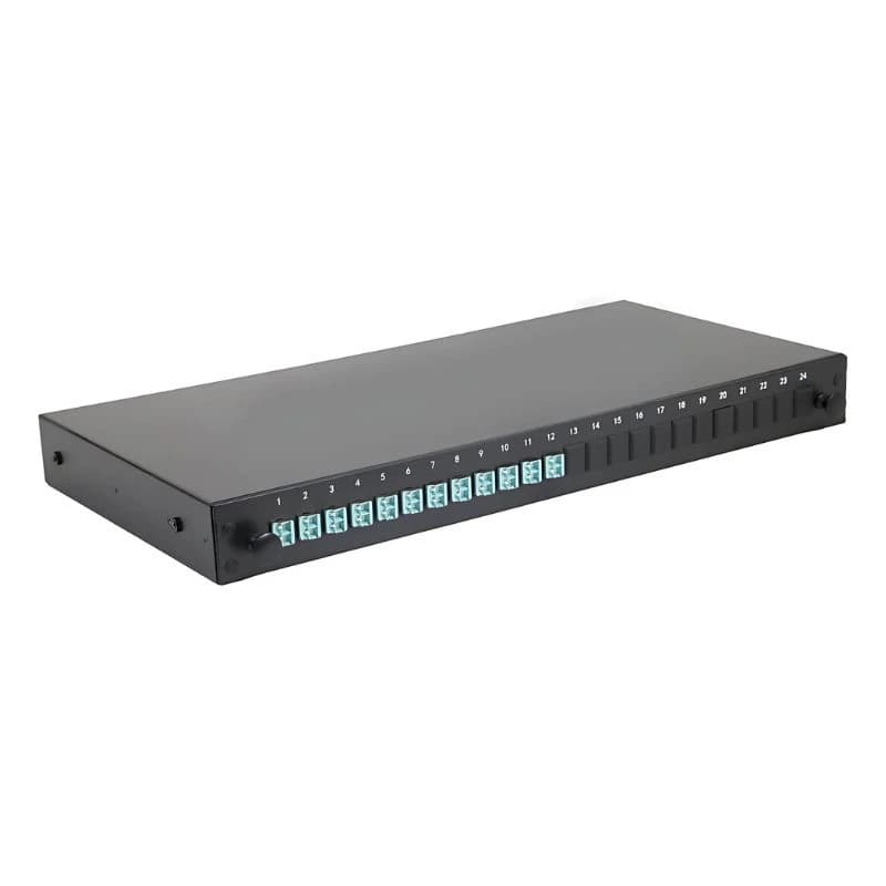 FDL 12 PORT DUPLEX (24 FIBRE) LC MULTIMODE PATCH PANEL