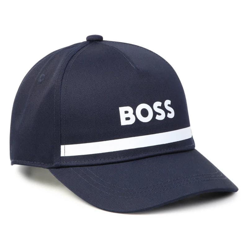 Boss Logo Print Cap Junior Boys - Blue Blue Infant