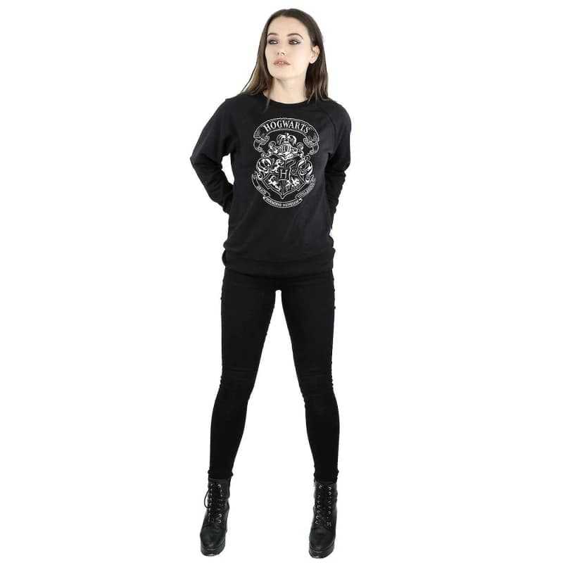 Harry Potter Hogwarts Crest Sweatshirt Black female