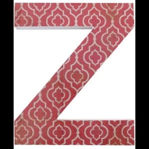 Letter Z Wall Plaque