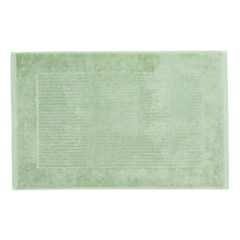 Homescapes Imperial Plain Cotton Bath Mat Green