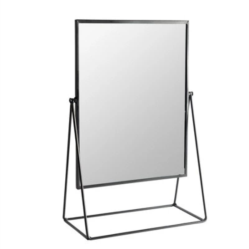 Harbour Housewares 32 x 50cm Rectangle Makeup Mirror Black