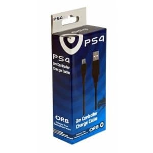 ORB USB To Micro USB Charge Cable 3m PS4