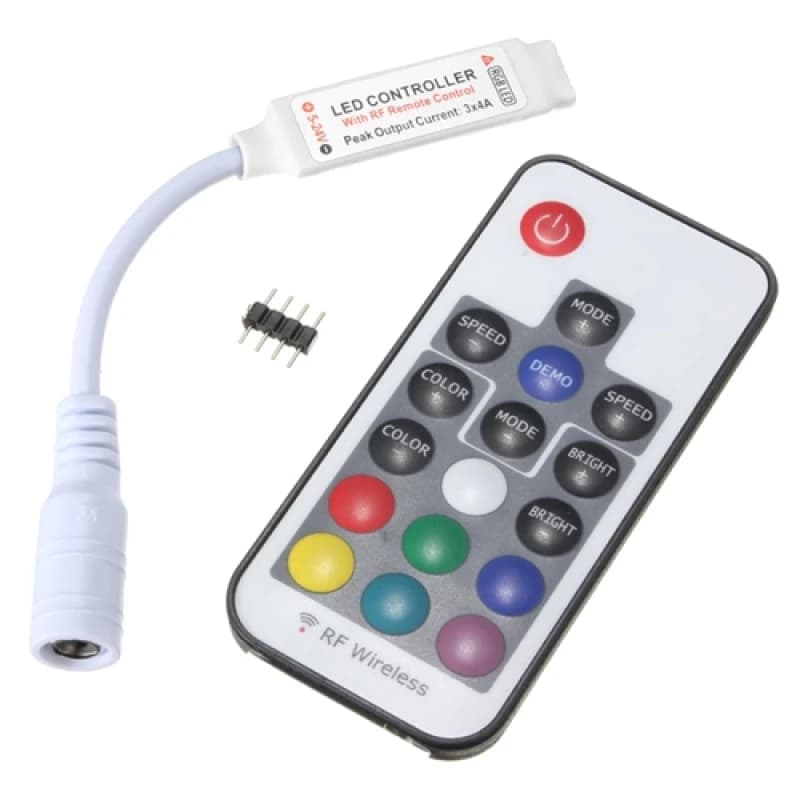 Ener-J RF Mini Controller with 17 Key Remote for RGB Strips 21670AWUK