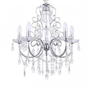 Litecraft Madonna Chrome Chandelier