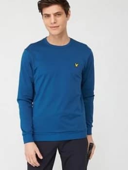 Lyle & Scott Golf Tech Crew Midlayer Top - Navy