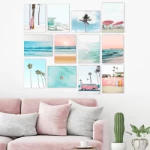 12MDF04 Multicolor Decorative MDF Painting (12 Pieces)