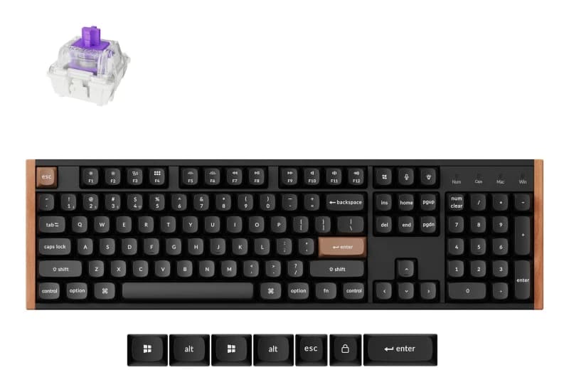 Keychron K10 HE keyboard Gaming USB + RF Wireless + Bluetooth QWERTY U