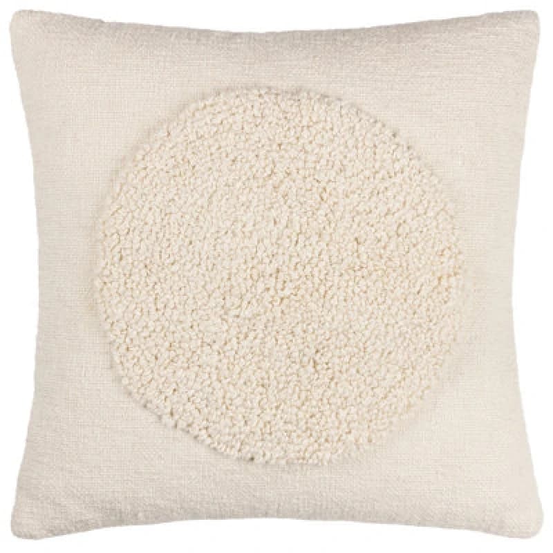 Almo Cushion Ecru, Ecru / 50 x 50cm / Polyester Filled