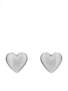 Ted Baker Heart Stud Earrings - Silver, Women