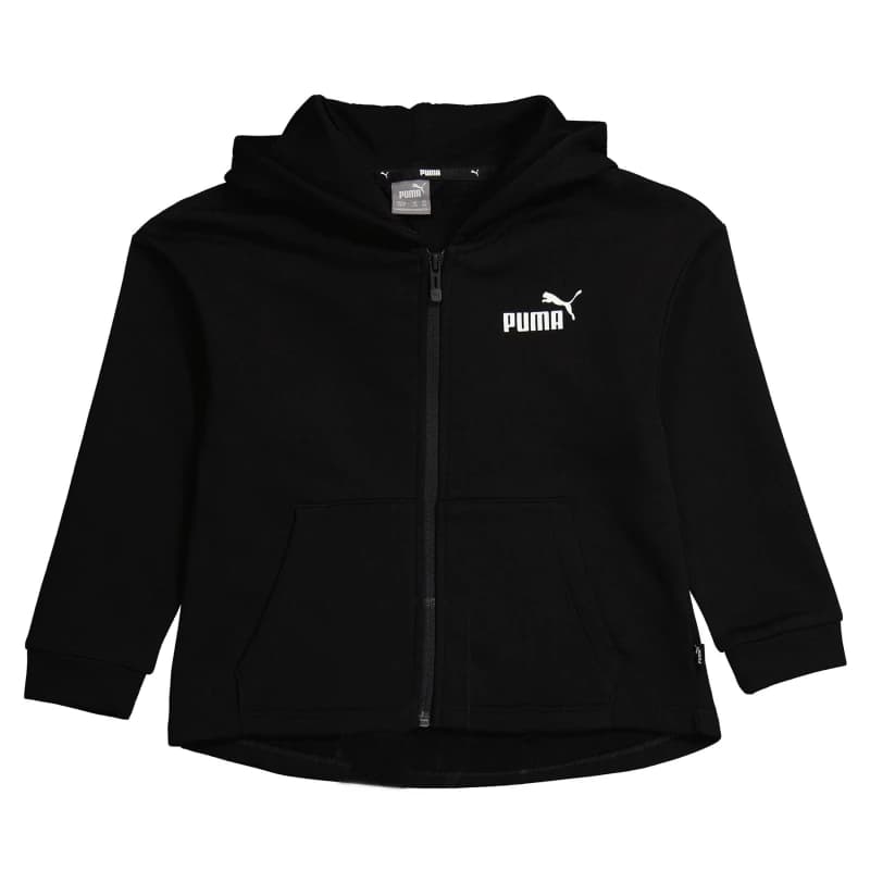 Puma Zipped Hooded Jacket Juniors - Black S