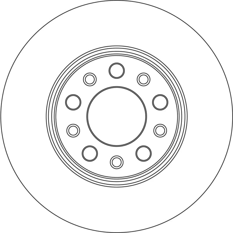 Brake disc TRW DF4370