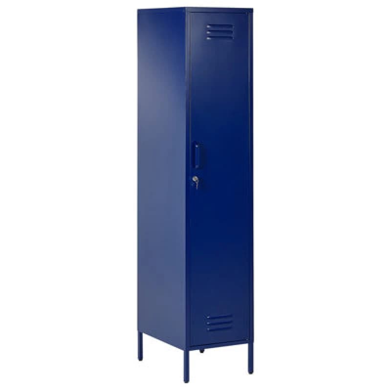 Beliani Storage Unit Frome Metal Navy Blue