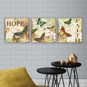 drprc9029 Multicolor Decorative Canvas Painting (3 Pieces)