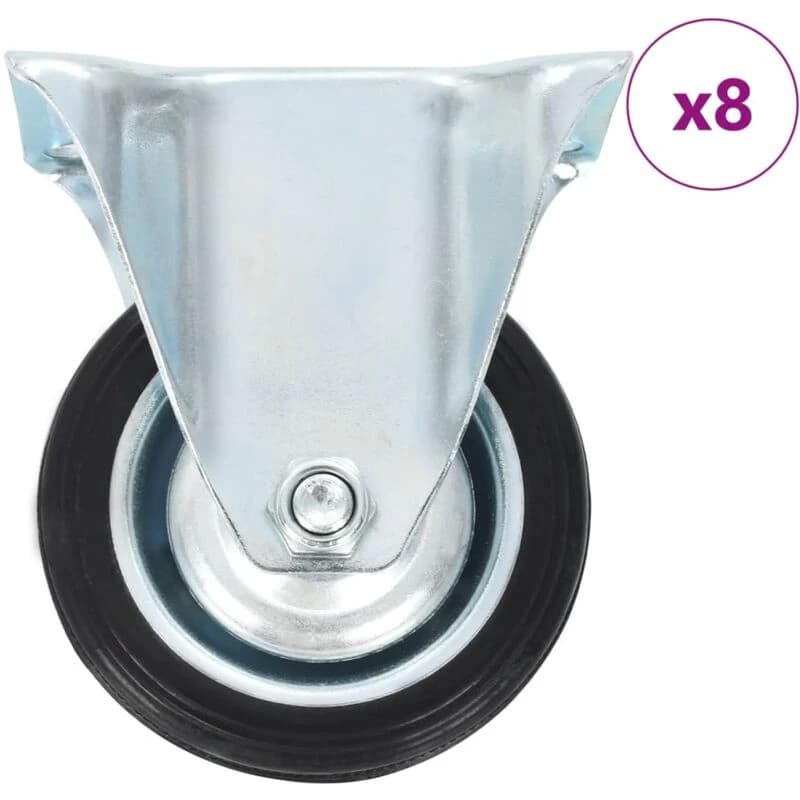VIDAXL 8 pcs Fixed Casters 75mm Vidaxl 277936