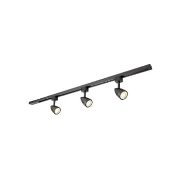 Saxby Bullett - LED 3 Light Track Light Kit Matt Black Plastic