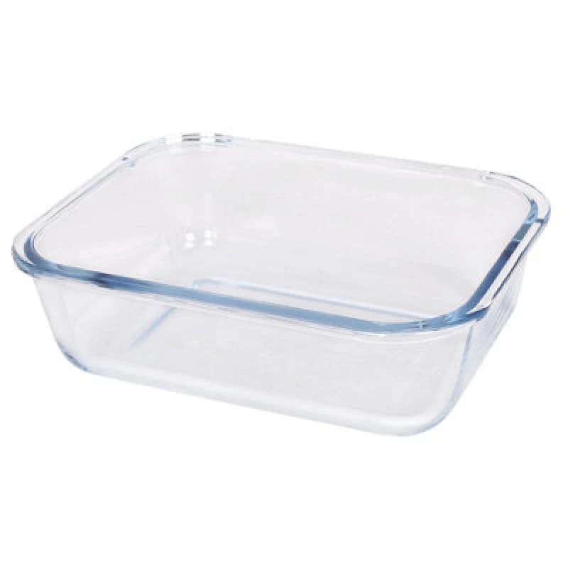 Argon Tableware Rectangular Glass Cake Dish - 22Cm X 16.5Cm