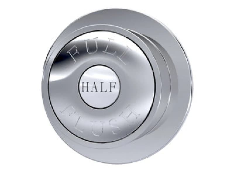Balterley Traditional Dual Flush Push Button Chrome 72mm Silver unisex