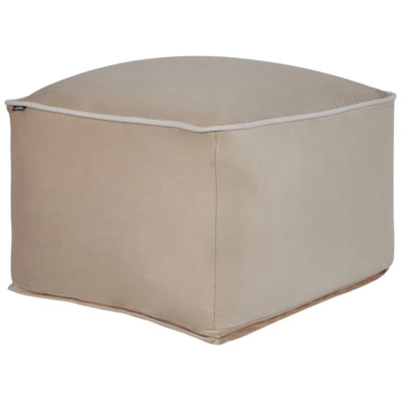 Beliani Pouffe Dareyn Velvet Sand Beige
