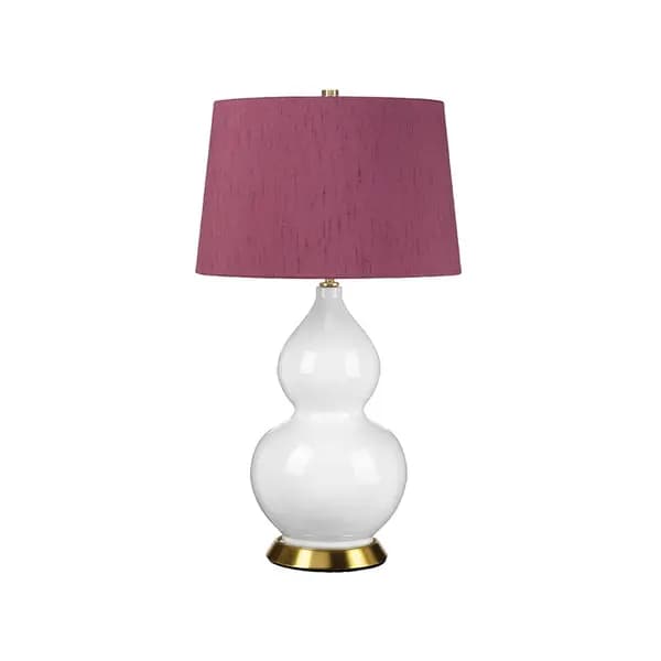 Elstead Elstead One Ceramic Table Lamp - Purple