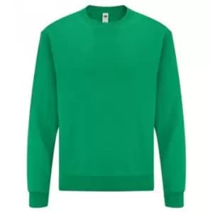 Fruit Of The Loom Mens Classic Drop Shoulder Sweatshirt (L) (Heather Green)