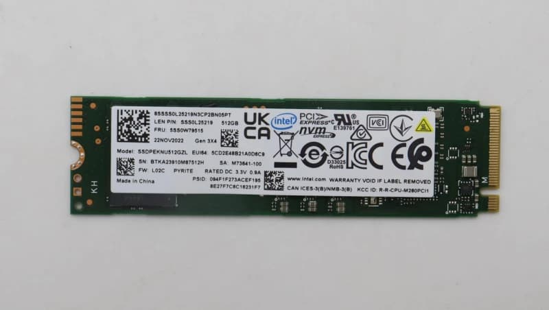 Lenovo 512G M.2 PCIe 3.0 x4