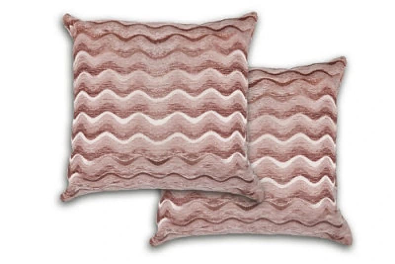 Waves Cushion Cover In Dusty Pink