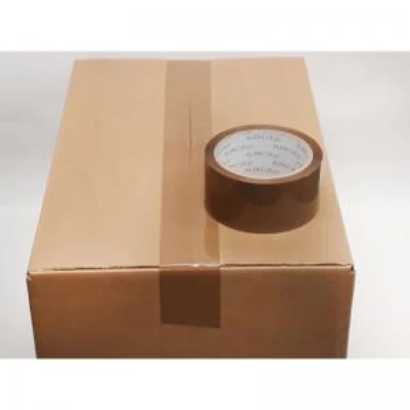 Buff BOPP Tape 48mm 66m 35mu Pk 6
