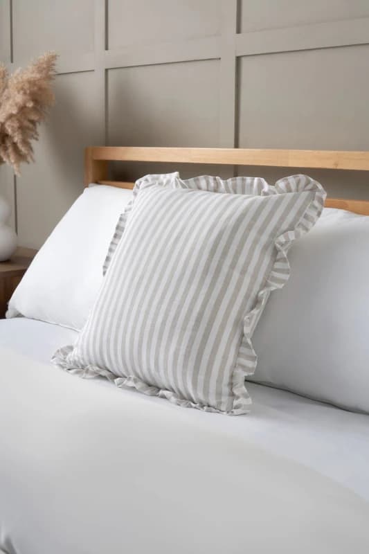 Bhs Rustic Stripe Cushion Natural