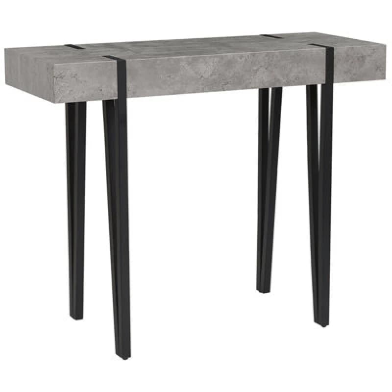 Beliani Console Table Adena Grey Concrete Effect