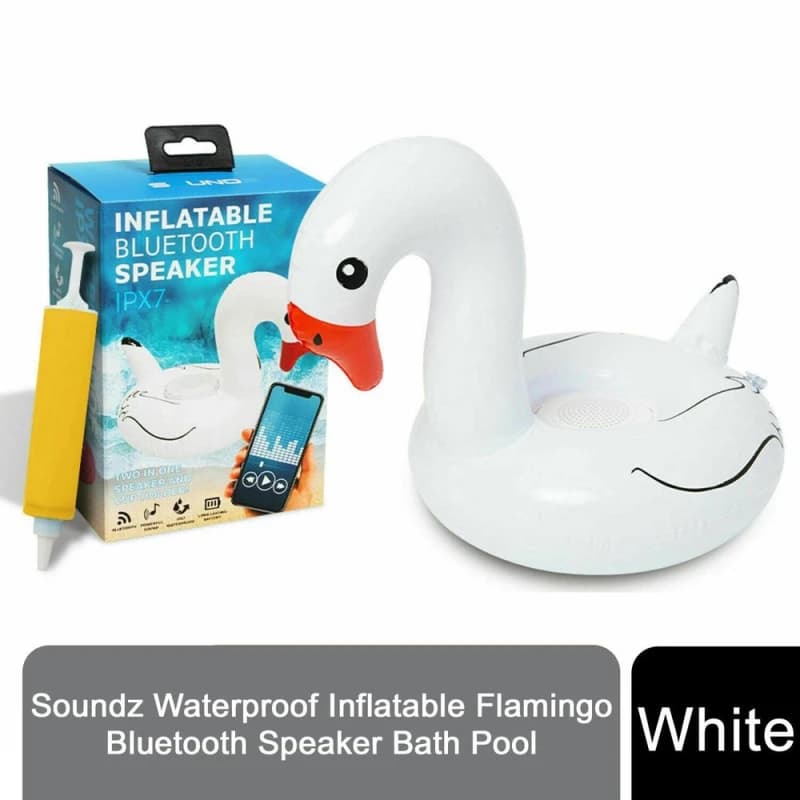 Soundz Flamingo Bluetooth Speaker - White SZFBWSWH
