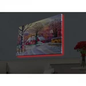 4570HDACT-043 Multicolor Decorative LED Lighted Canvas Painting