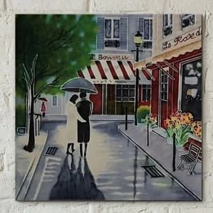 Tile 8x8 Romantic Stroll By B Heighton Wall Art