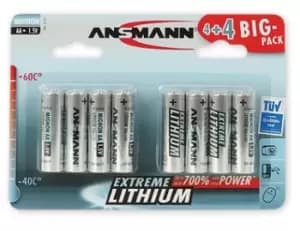 Ansmann 4+4 Lithium AA Single-use battery