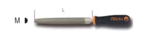 Beta Tools 1719BMD10/M Bastard/Rough-Cut Flat File with Handle 250mm