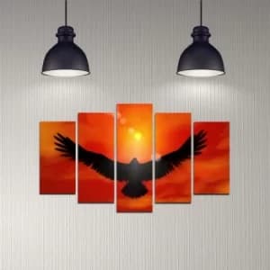5DMDF-37 Multicolor Decorative MDF Painting (5 Pieces)
